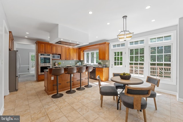 5325 Sandy Point Ln, Clifton, VA 20124 - dining space featuring recessed lighting and baseboards
