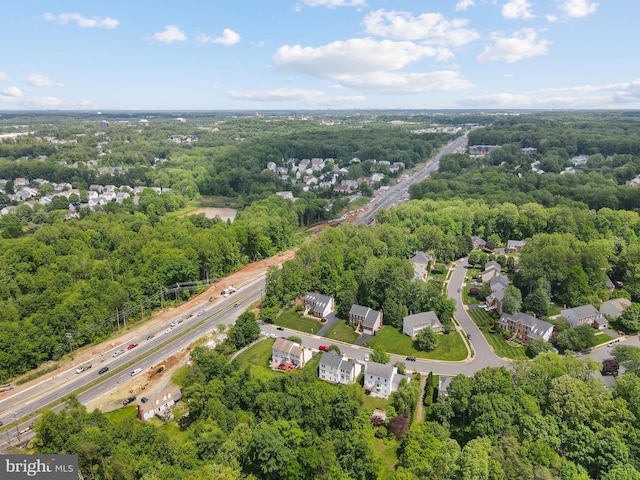5325 Sandy Point Ln, Clifton, VA 20124 - aerial view of a highway and a heavily wooded area