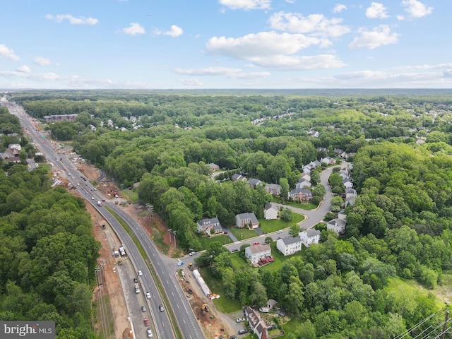 5325 Sandy Point Ln, Clifton, VA 20124 - aerial view of a highway and a heavily wooded area