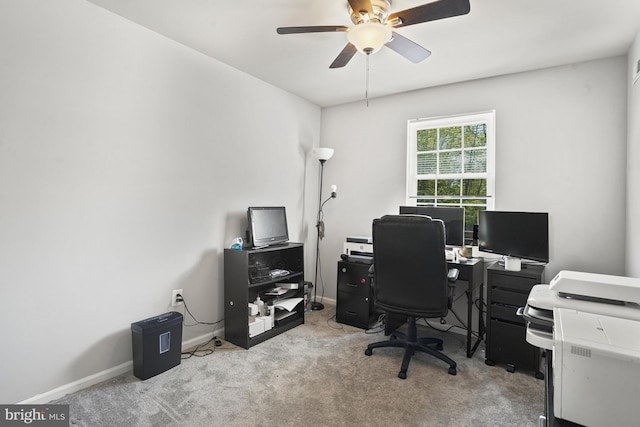 3815 Gawayne Ter Unit 31-381, Silver Spring, MD 20906 - office space featuring carpet floors, baseboards, and ceiling fan