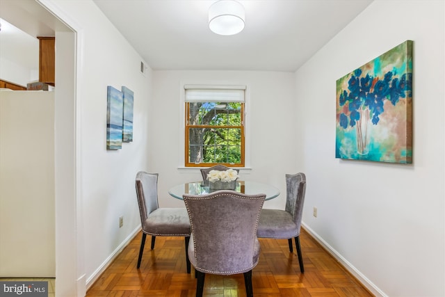 dining area with baseboards