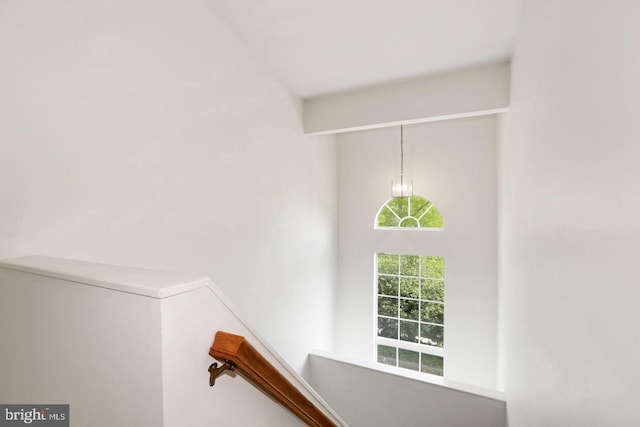 view of stairway