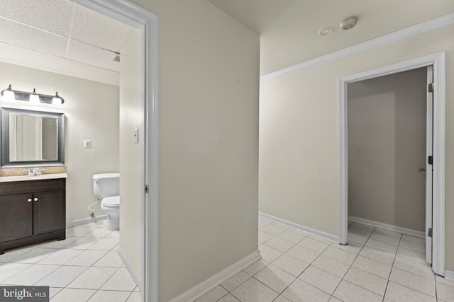 10633 Campus Way S, Upper Marlboro, MD 20774 - bathroom featuring tile patterned flooring, baseboards, and toilet