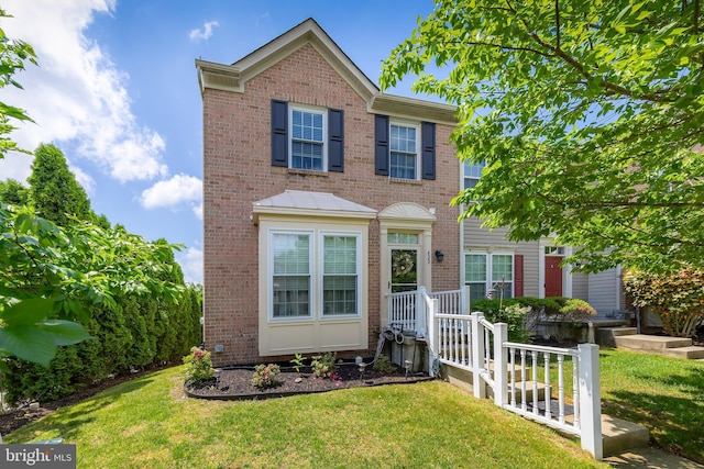 420 Concetta Dr, Mount Royal, NJ 08061 - view of property with brick siding and a front lawn