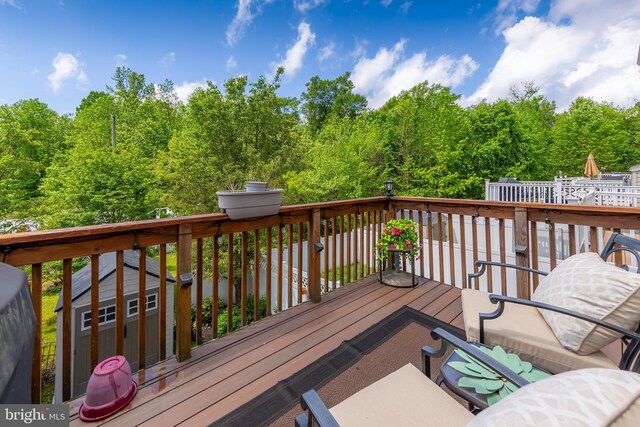 420 Concetta Dr, Mount Royal, NJ 08061 - deck with an outbuilding and a shed