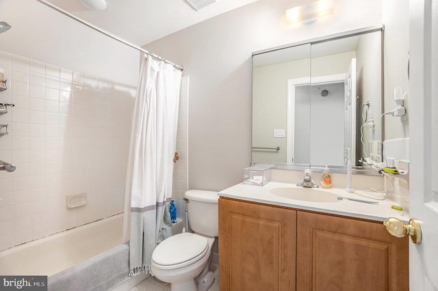 33 Brownstone Dr, East Norriton, PA 19401 - bathroom with shower / tub combo with curtain, toilet, and vanity
