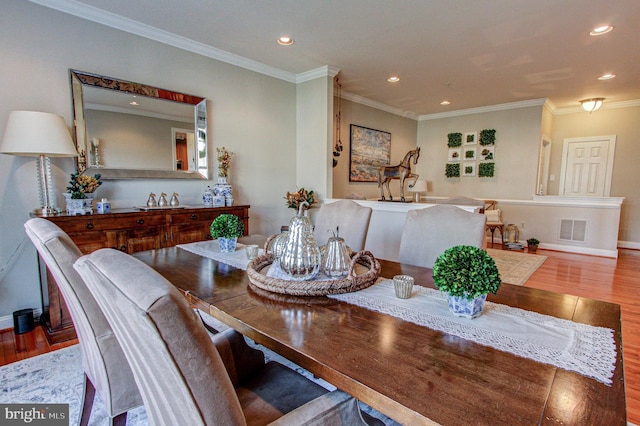 33 Brownstone Dr, East Norriton, PA 19401 - dining area with baseboards, wood finished floors, and recessed lighting