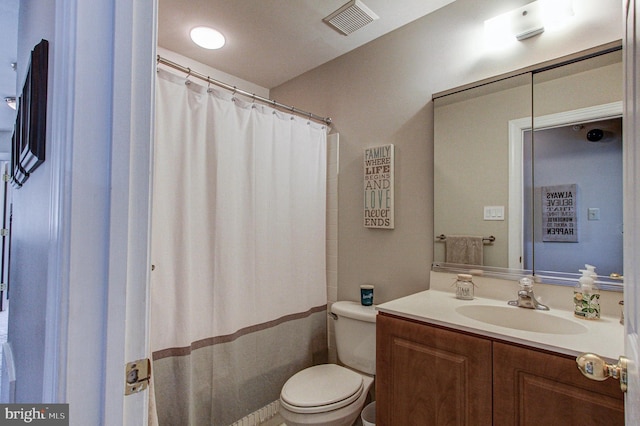 33 Brownstone Dr, East Norriton, PA 19401 - bathroom with visible vents, vanity, and toilet