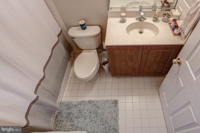 33 Brownstone Dr, East Norriton, PA 19401 - half bathroom featuring tile patterned floors, vanity, and toilet