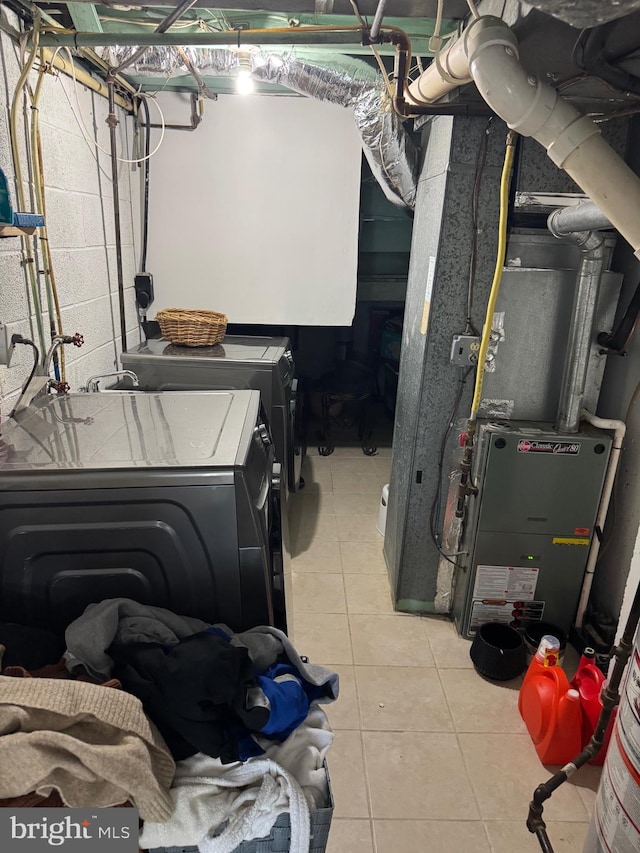 3525 Nottingham Ln, Philadelphia, PA 19114 - interior space with tile patterned floors, separate washer and dryer, and laundry area
