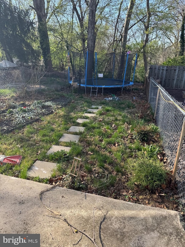 3525 Nottingham Ln, Philadelphia, PA 19114 - view of yard with a trampoline and fence