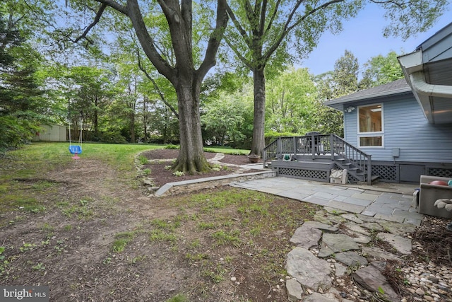 3312 Sleepy Ln, Falls Church, VA 22044 - view of yard with a patio area and a deck