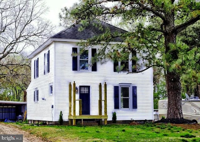 10155 Atlantic Rd, Atlantic, VA 23303 - view of front facade with a front yard