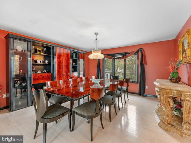 28 Vanessa Ct, Cherry Hill, NJ 08003 - dining space with light wood-style floors and a chandelier
