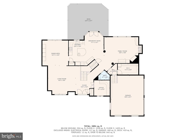 28 Vanessa Ct, Cherry Hill, NJ 08003 - view of property floor plan