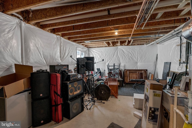 view of basement