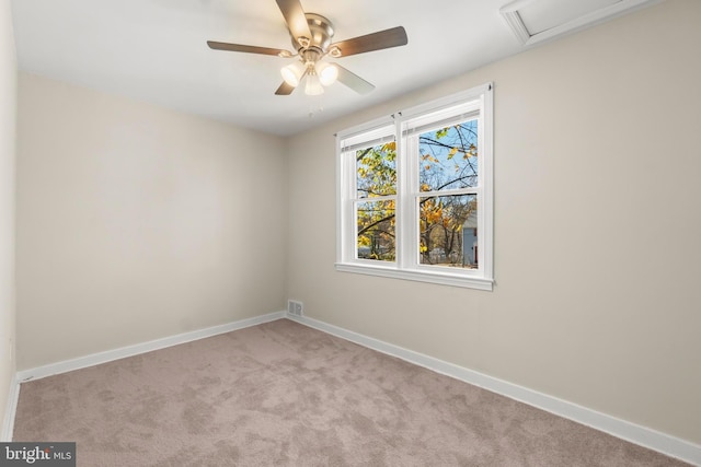 96 Budd Ave, Pemberton, NJ 08068 - carpeted empty room featuring baseboards and ceiling fan