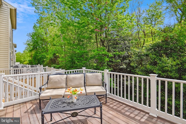 517 Deep Creek Vw, Annapolis, MD 21409 - wooden deck featuring an outdoor hangout area