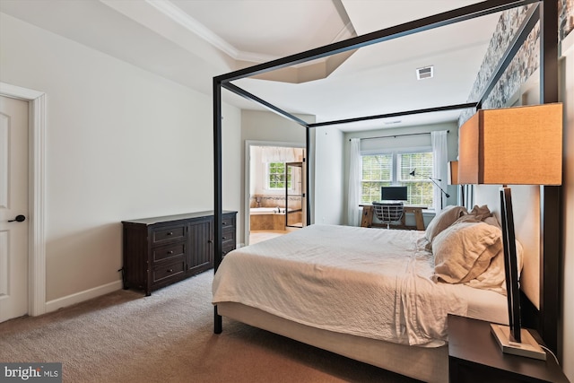 517 Deep Creek Vw, Annapolis, MD 21409 - bedroom featuring light colored carpet, visible vents, crown molding, and baseboards
