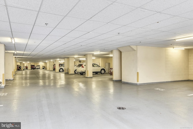view of parking deck