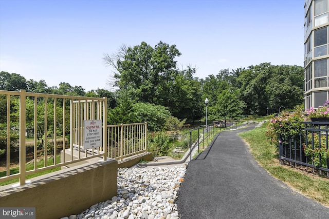 view of community