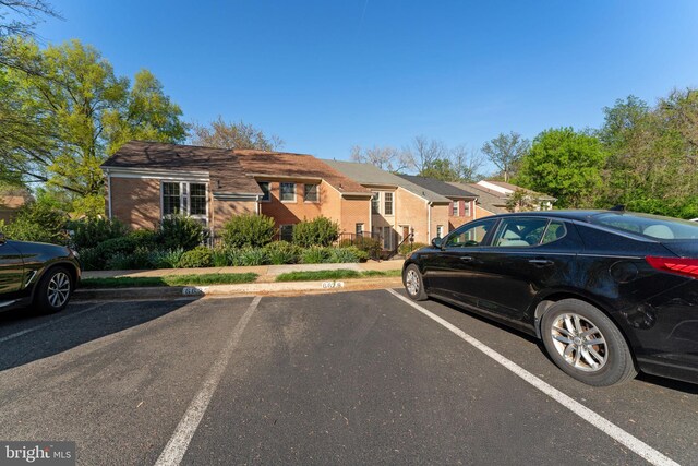 view of front of home with uncovered parking