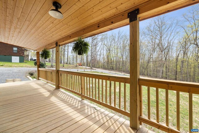 136 Wildwood Ln, Shenandoah, VA 22849 - view of wooden deck