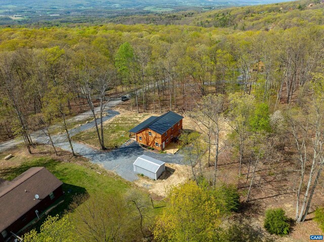 136 Wildwood Ln, Shenandoah, VA 22849 - bird's eye view featuring a wooded view