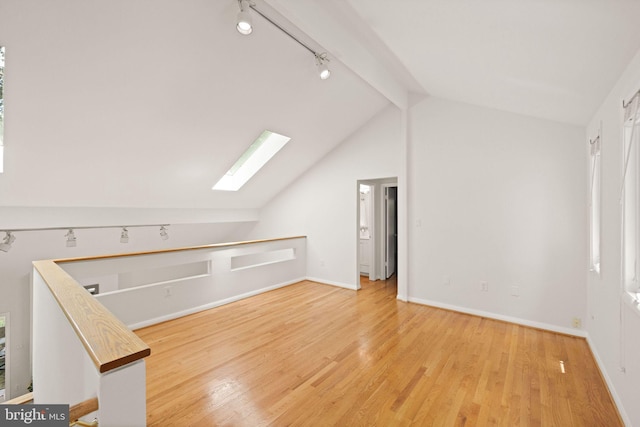 1925 Upper Lake Dr, Reston, VA 20191 - bonus room with a skylight, light wood-style flooring, and baseboards