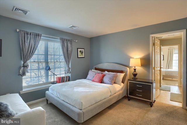 704 Goddard Dr, York, PA 17402 - bedroom with visible vents, light colored carpet, and baseboards