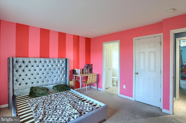 704 Goddard Dr, York, PA 17402 - bedroom with carpet floors, baseboards, and connected bathroom