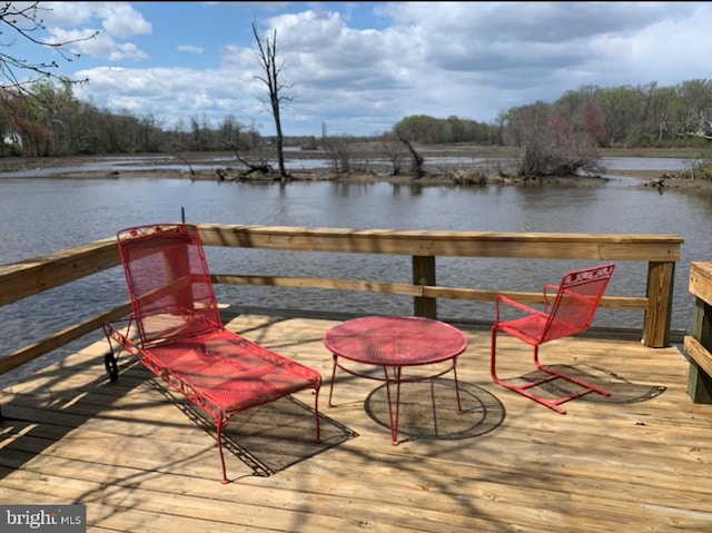 15 Higginsville Ln, Mount Royal, NJ 08061 - deck with a water view and a wooded view