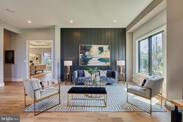 1127 Guilford Ct, Mclean, VA 22101 - living area featuring baseboards, recessed lighting, and wood finished floors