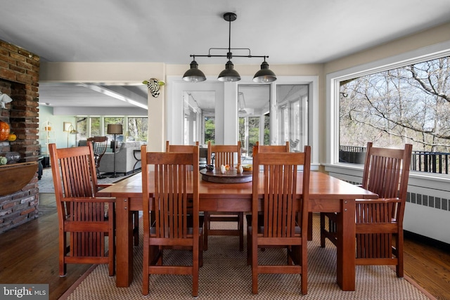 2984 N Sugan Rd, New Hope, PA 18938 - dining area with wood finished floors and a healthy amount of sunlight