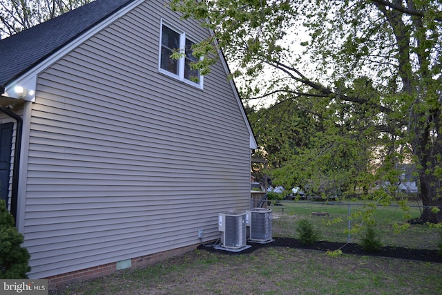 6190 Ayrshire Dr, Salisbury, MD 21801 - view of side of home featuring central air condition unit and crawl space