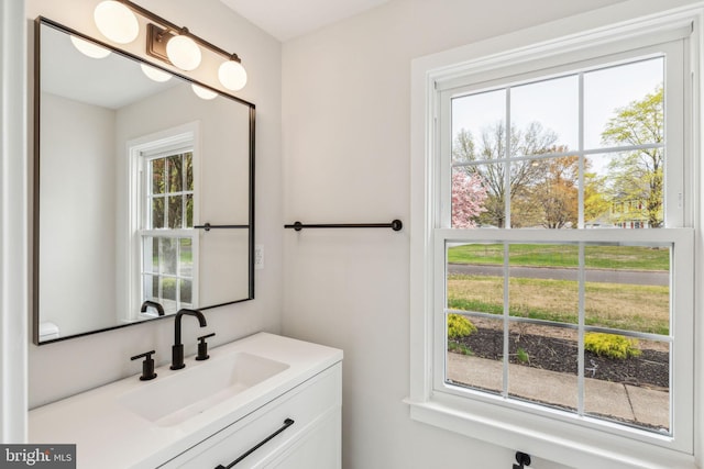 bathroom featuring vanity