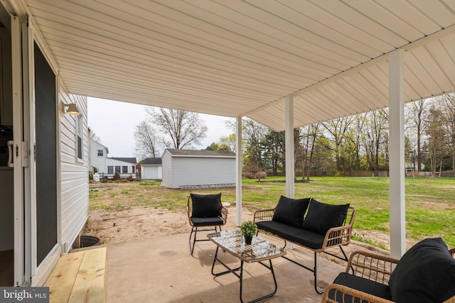 view of patio / terrace with outdoor lounge area