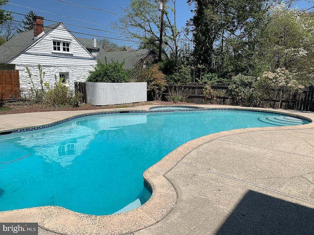723 S Latches Ln, Merion Station, PA 19066 - view of swimming pool with a fenced backyard and a patio area