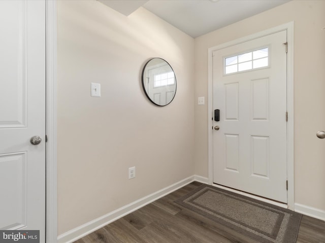 153 Kensington Cir, Middletown, VA 22645 - entryway with baseboards and dark wood-style floors