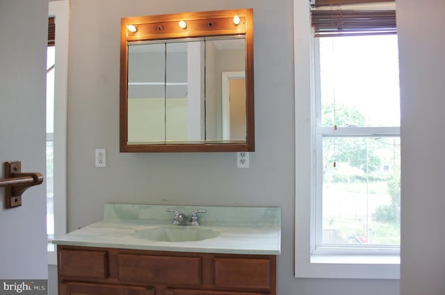 bathroom featuring vanity