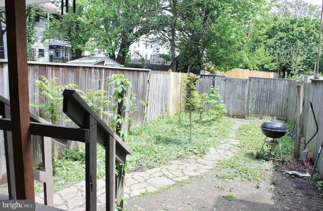 view of fenced backyard