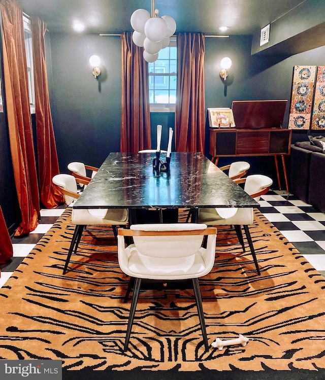 7910 Bayberry Dr, Alexandria, VA 22306 - dining space featuring tile patterned floors