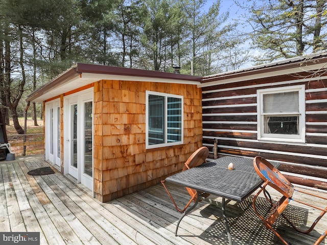 29 Roy Guinn Rd, Points, WV 25437 - wooden terrace featuring outdoor dining area