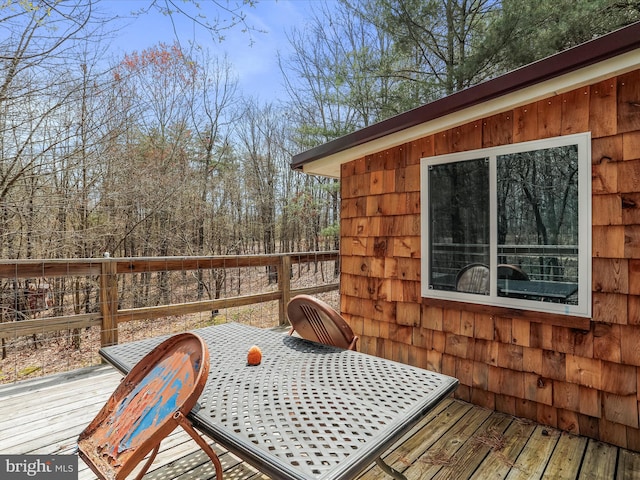 29 Roy Guinn Rd, Points, WV 25437 - wooden terrace featuring outdoor dining area