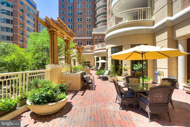 900 N Taylor St Unit 1811, Arlington, VA 22203 - view of patio / terrace with outdoor dining area