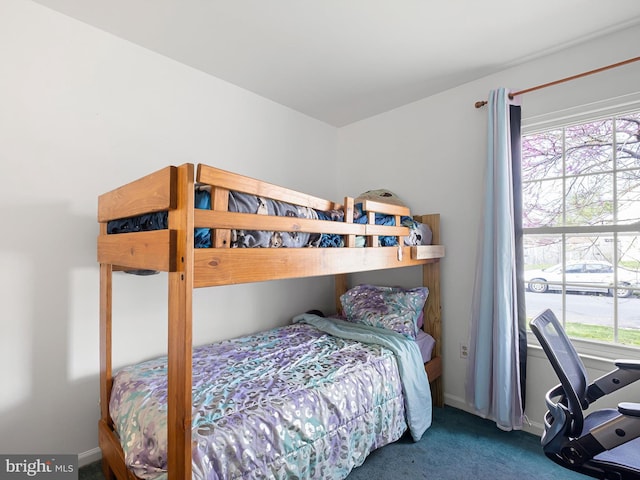9 Honeysuckle Dr, Newark, DE 19702 - bedroom featuring multiple windows, carpet floors, and baseboards