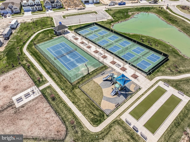 170 Harrier Way Unit 32, Chester, MD 21619 - drone / aerial view with a water view and a residential view