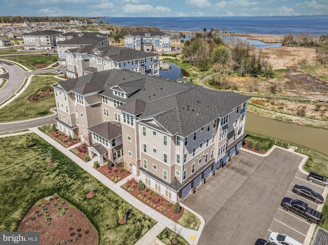 170 Harrier Way Unit 32, Chester, MD 21619 - birds eye view of property featuring a water view