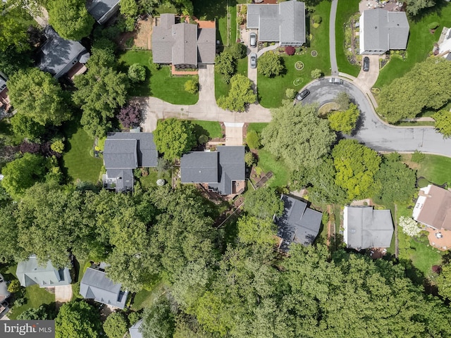 aerial overview of property's location featuring nearby suburban area