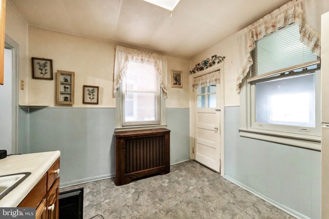 interior space featuring a sink